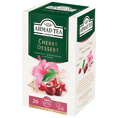 1162 Травяной чай  "Черри Десерт" со вкусом и ароматом вишни и шиповник р/п с ярлыком 20х2г в фольге